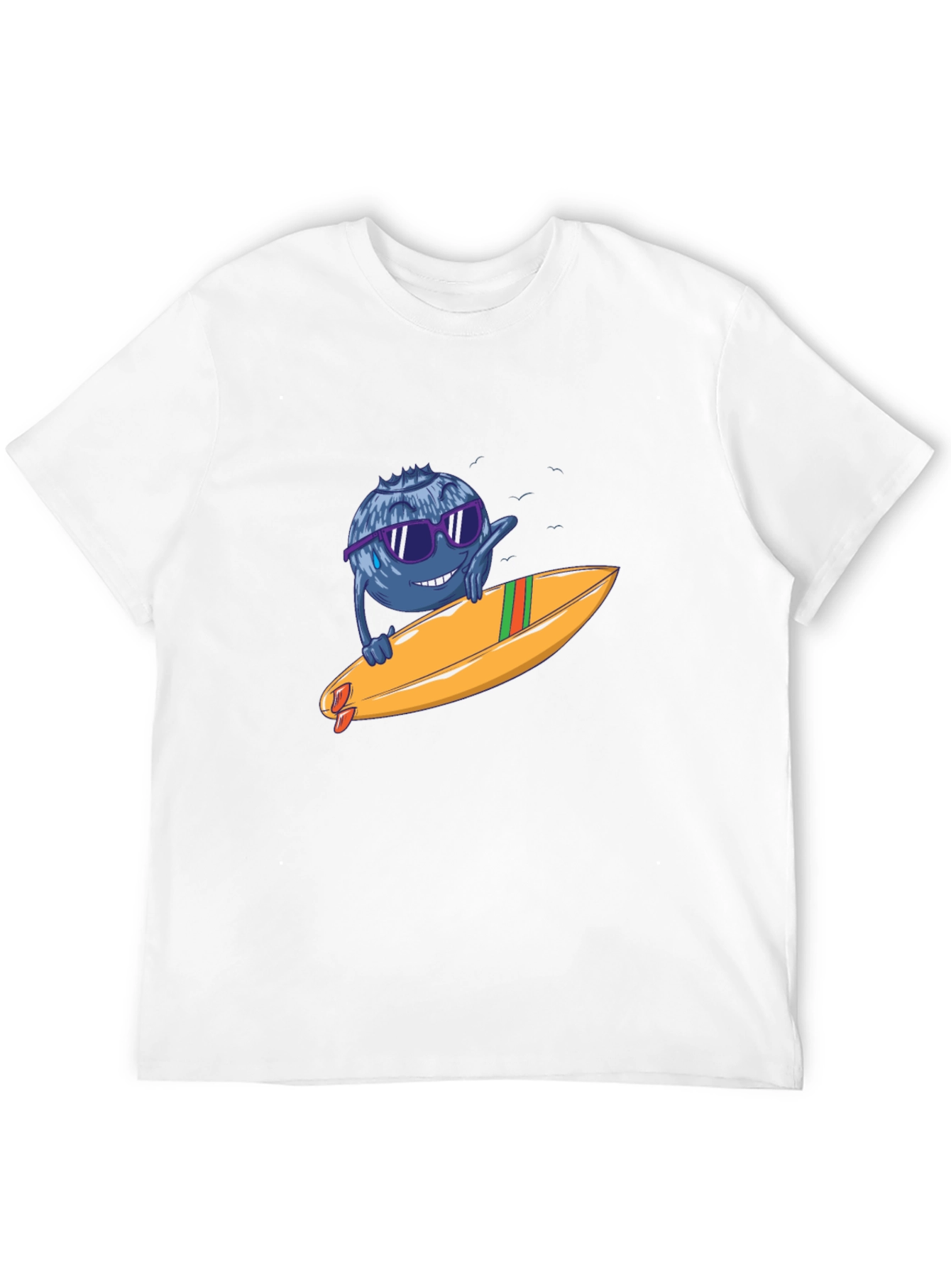 Blueberry Surfer Graphic Tee - Black