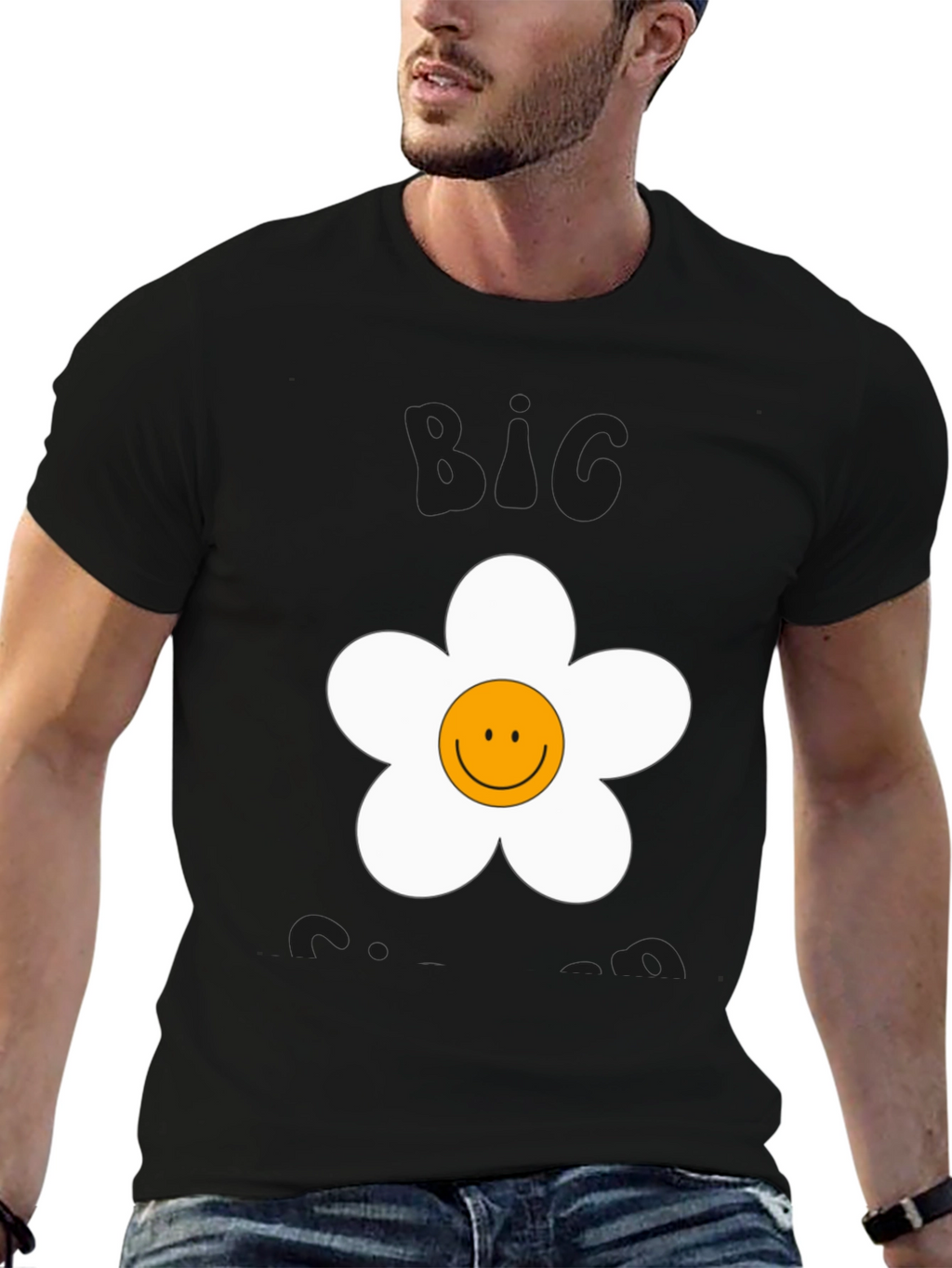 Big Energy Smiley Flower Graphic Tee