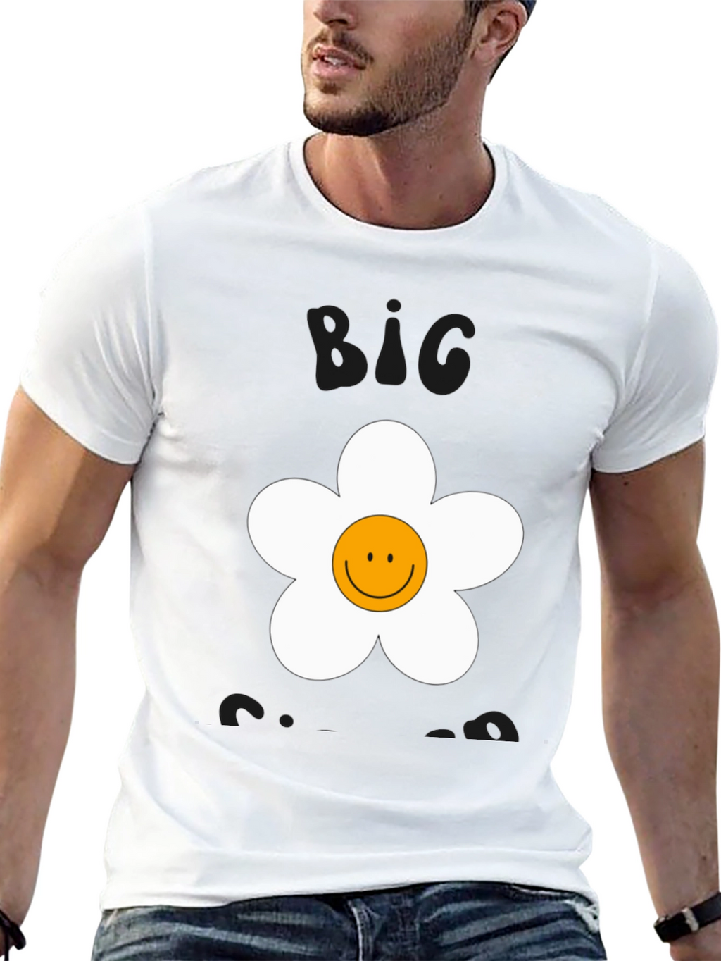 Big Energy Smiley Flower Graphic Tee