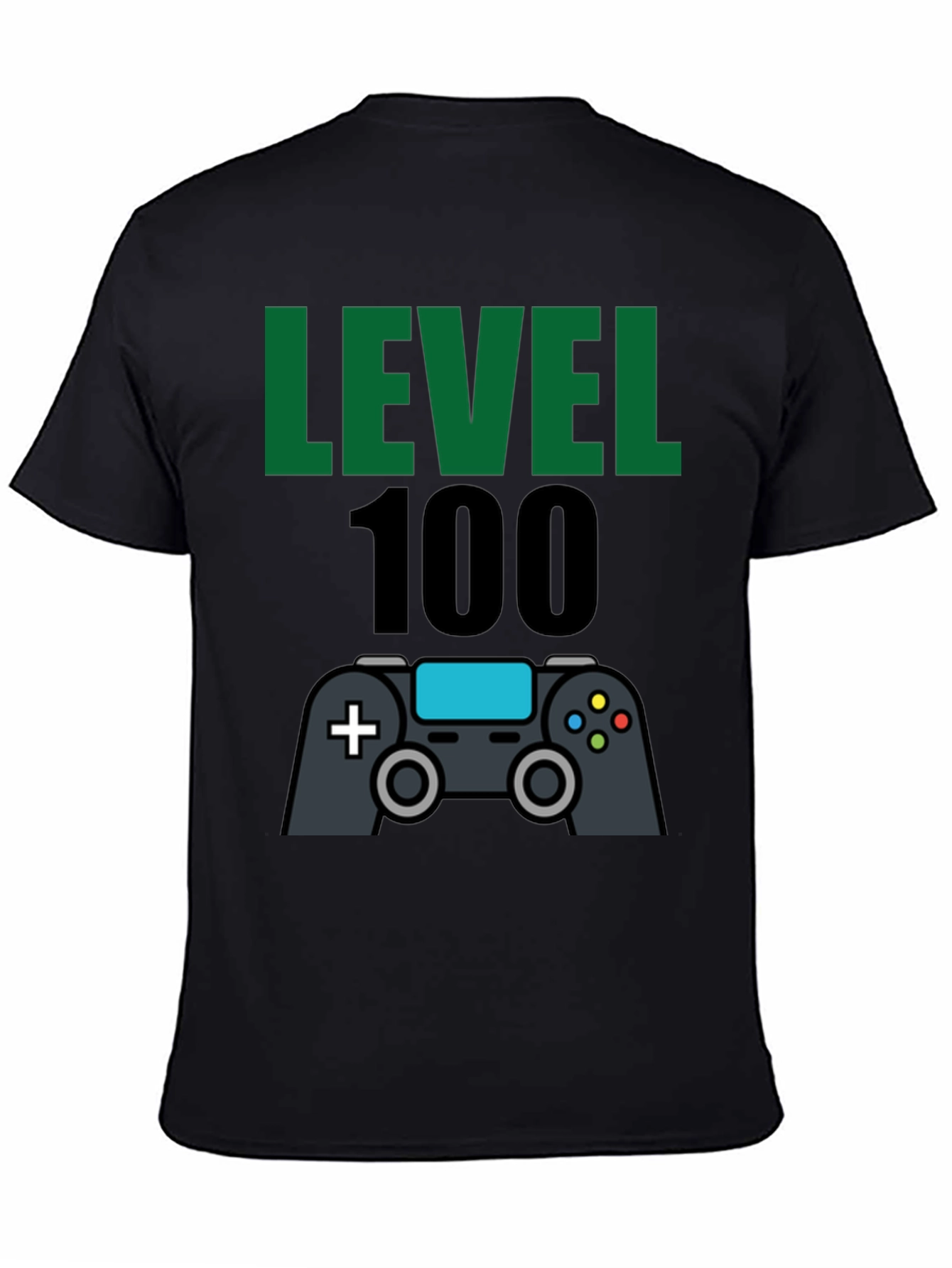 Level 100 Gamer T-Shirt - Black Cotton Tee