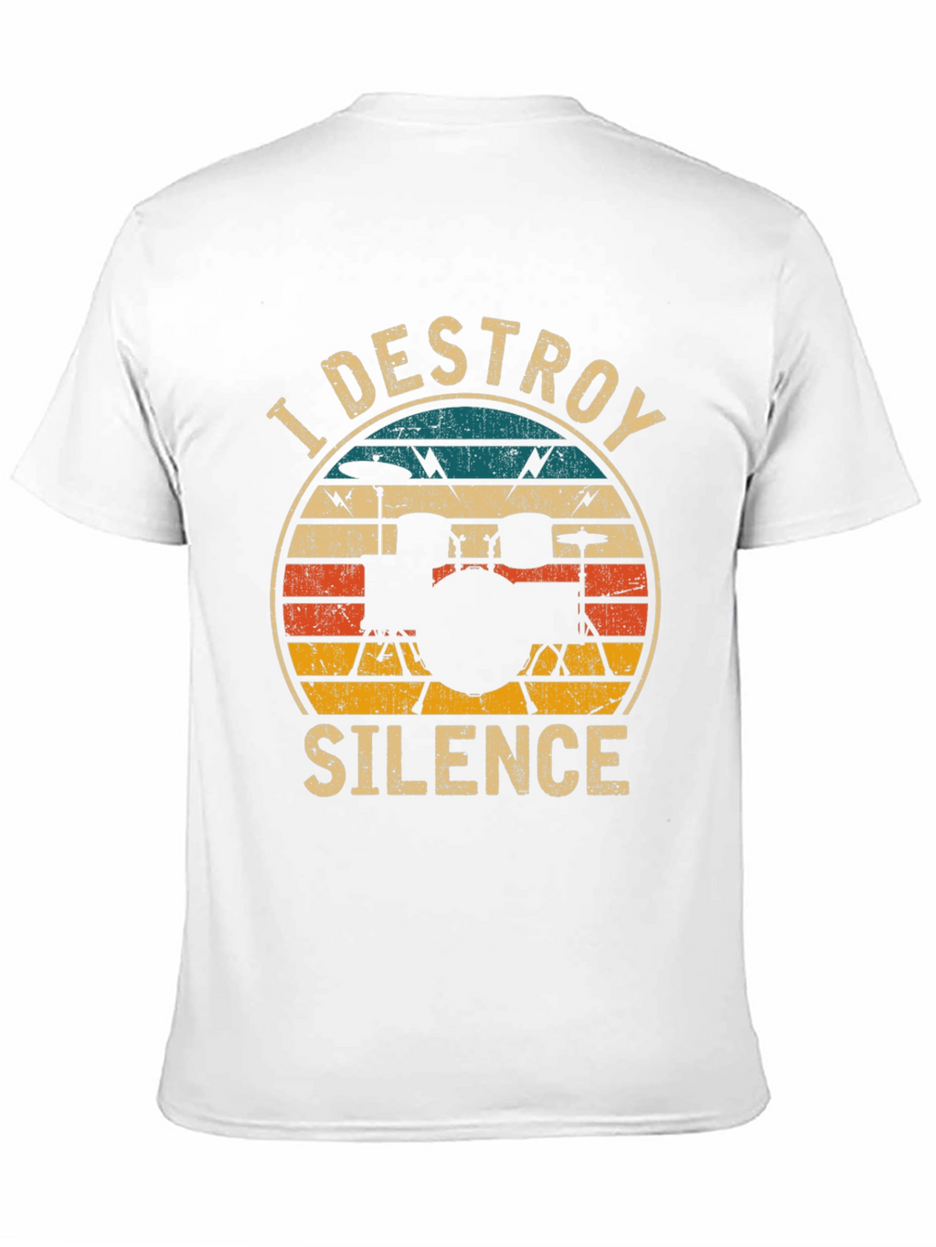 I Destroy Silence Drummer T-Shirt - Black