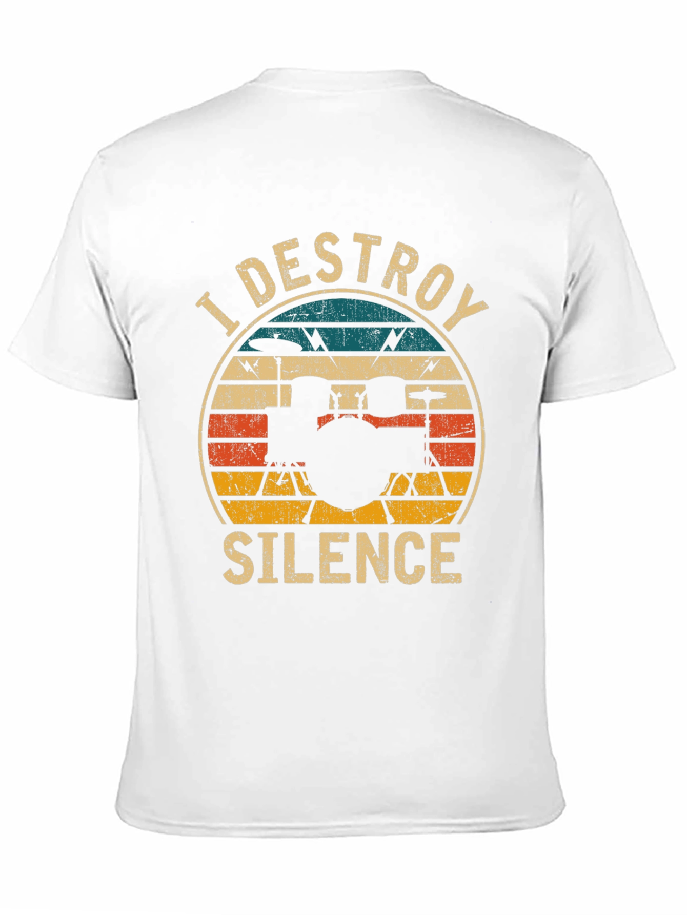 I Destroy Silence Drummer T-Shirt - Black