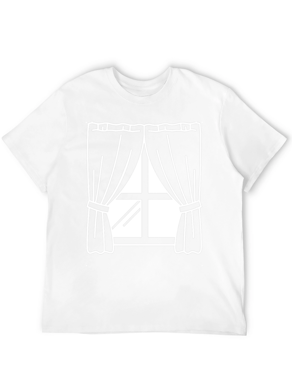 Window Graphic T-Shirt - Black Cotton Tee