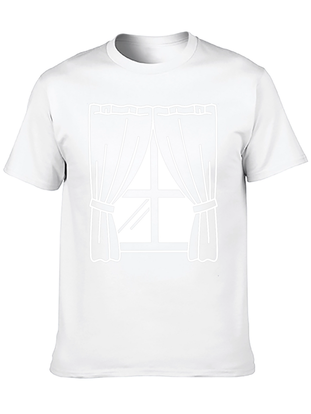 Window Graphic T-Shirt - Black Cotton Tee