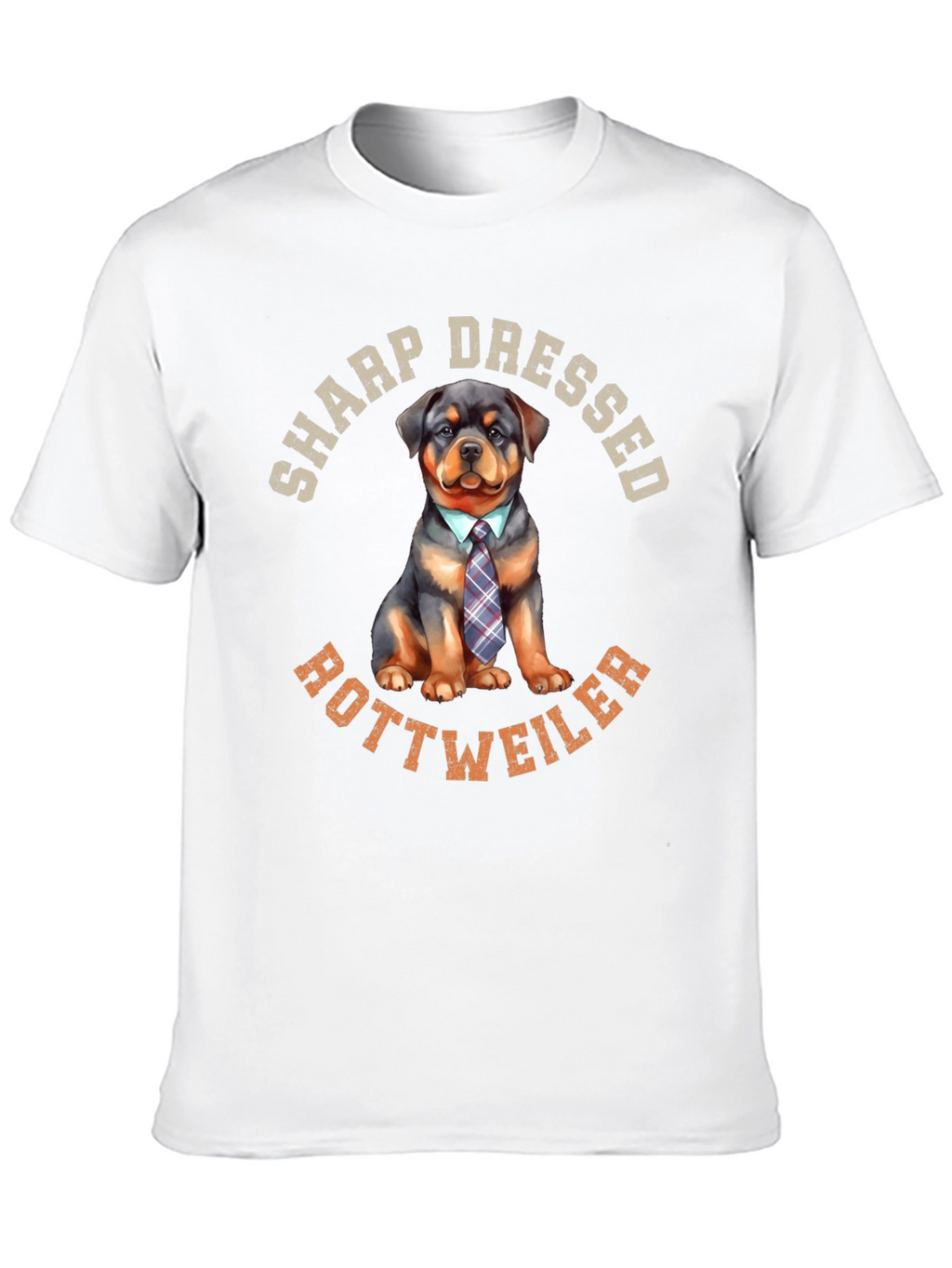 Sharp Dressed Rottweiler Dog Graphic Tee