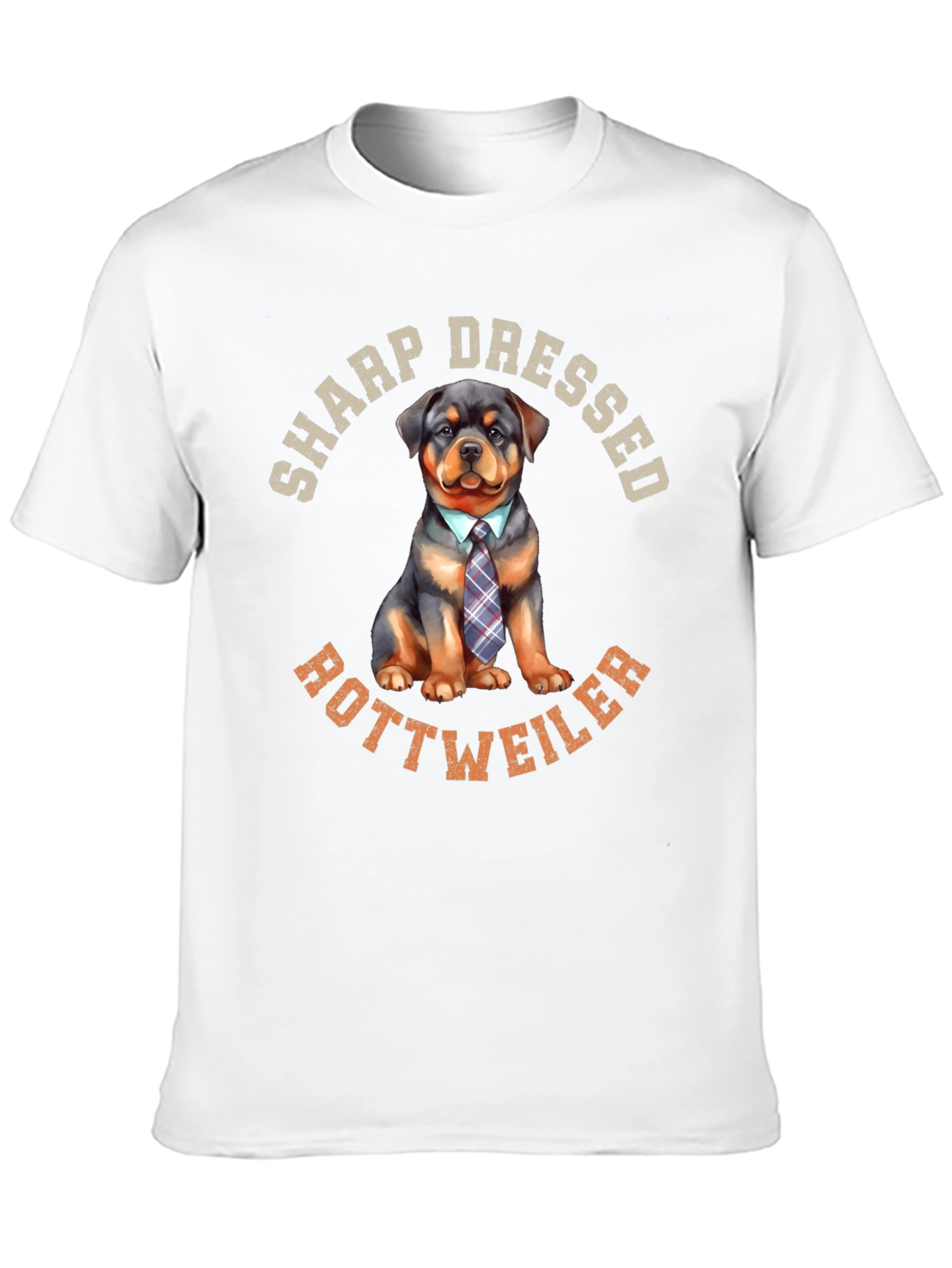 Sharp Dressed Rottweiler Dog Graphic Tee