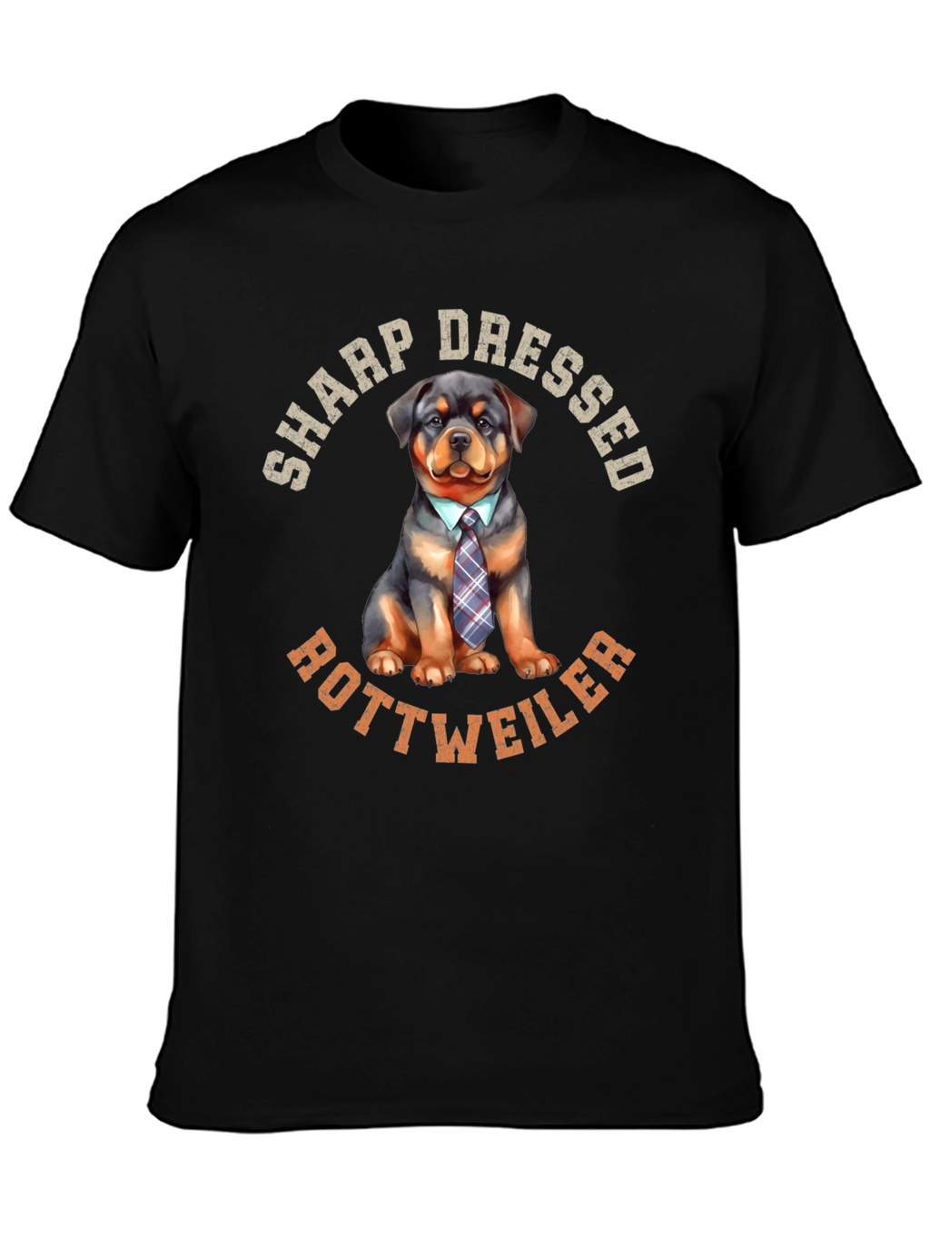 Sharp Dressed Rottweiler Dog Graphic Tee