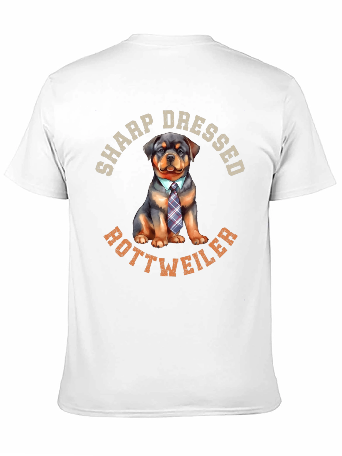 Sharp Dressed Rottweiler Dog Graphic Tee