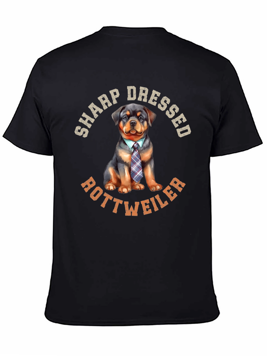 Sharp Dressed Rottweiler Dog Graphic Tee