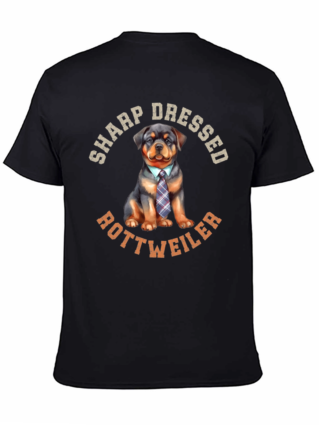 Sharp Dressed Rottweiler Dog Graphic Tee