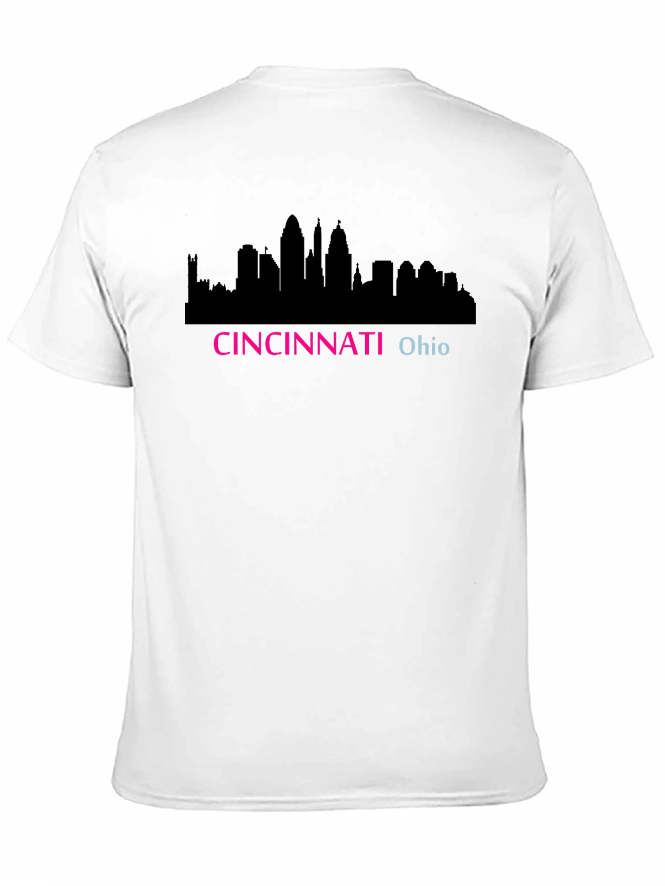 Cincinnati Ohio Skyline Black T-Shirt