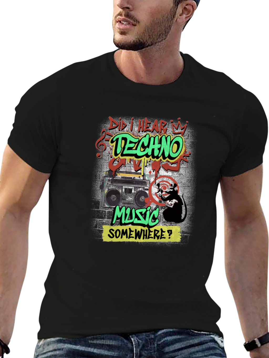 Techno Music Graphic Tee