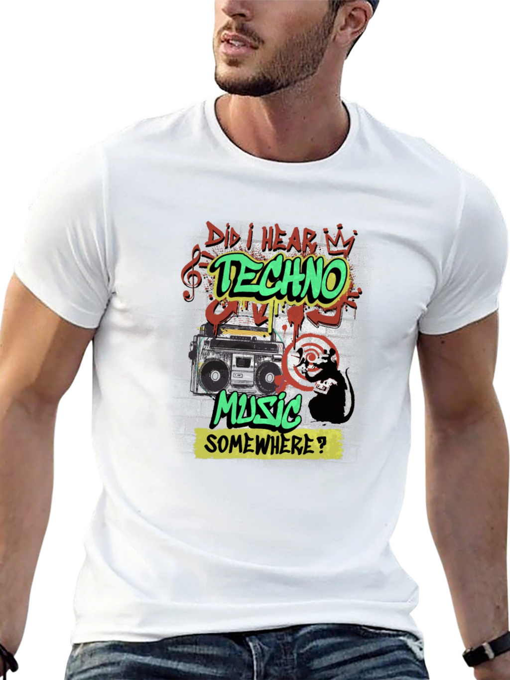 Techno Music Graphic Tee