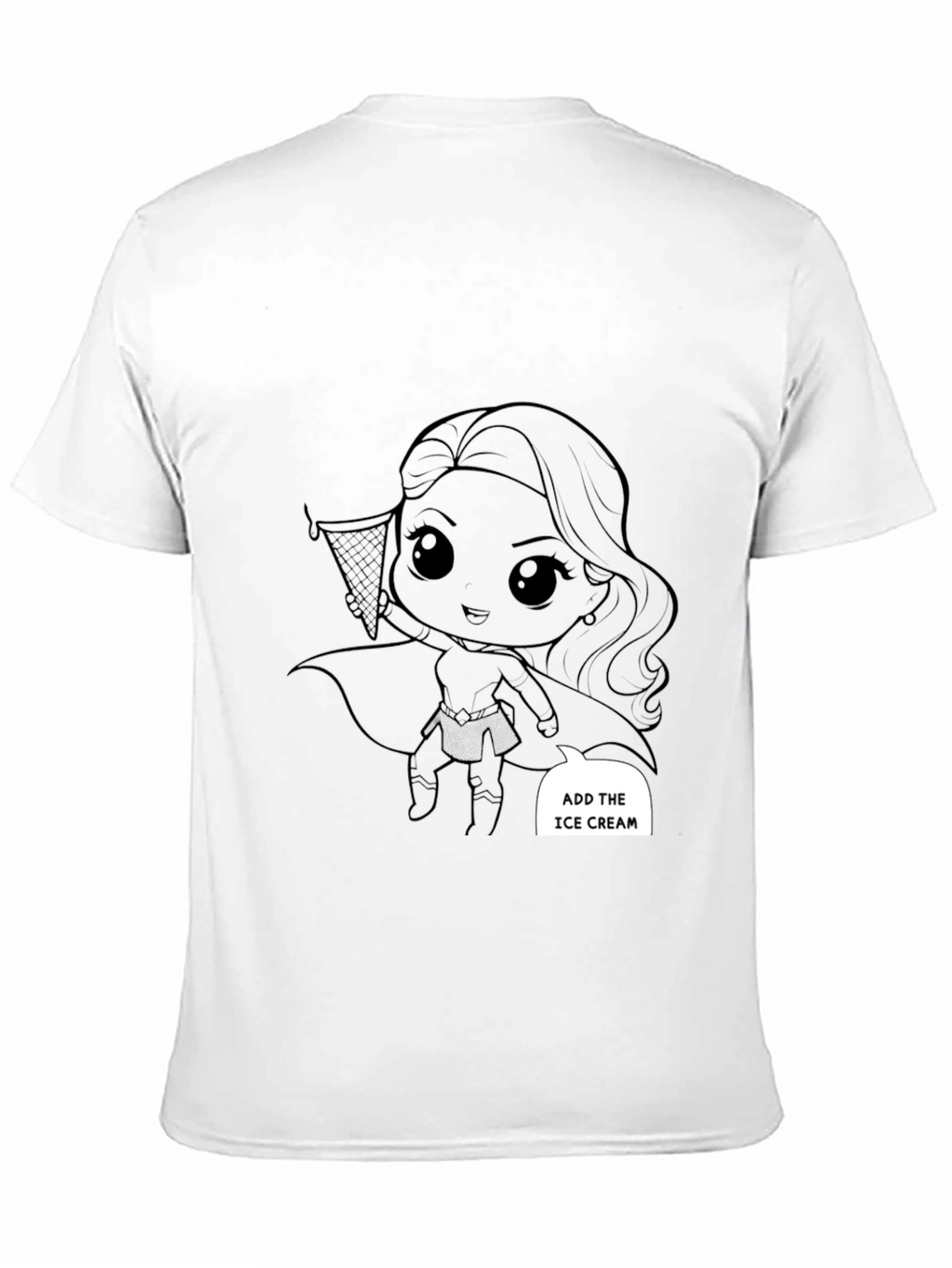 Superhero Girl Black T-Shirt