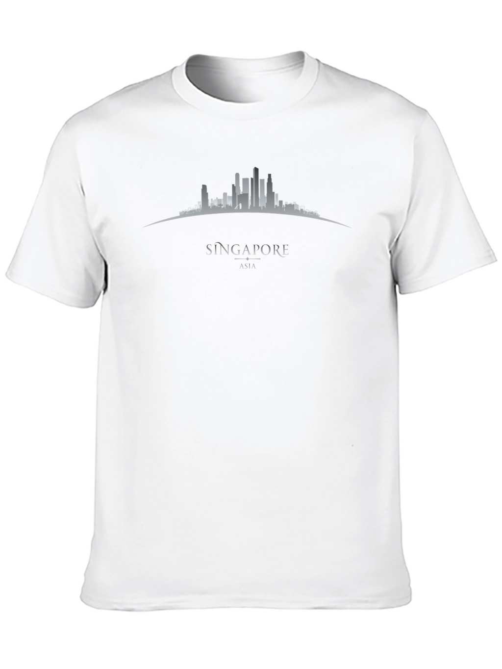 Singapore Skyline Graphic T-Shirt - Black