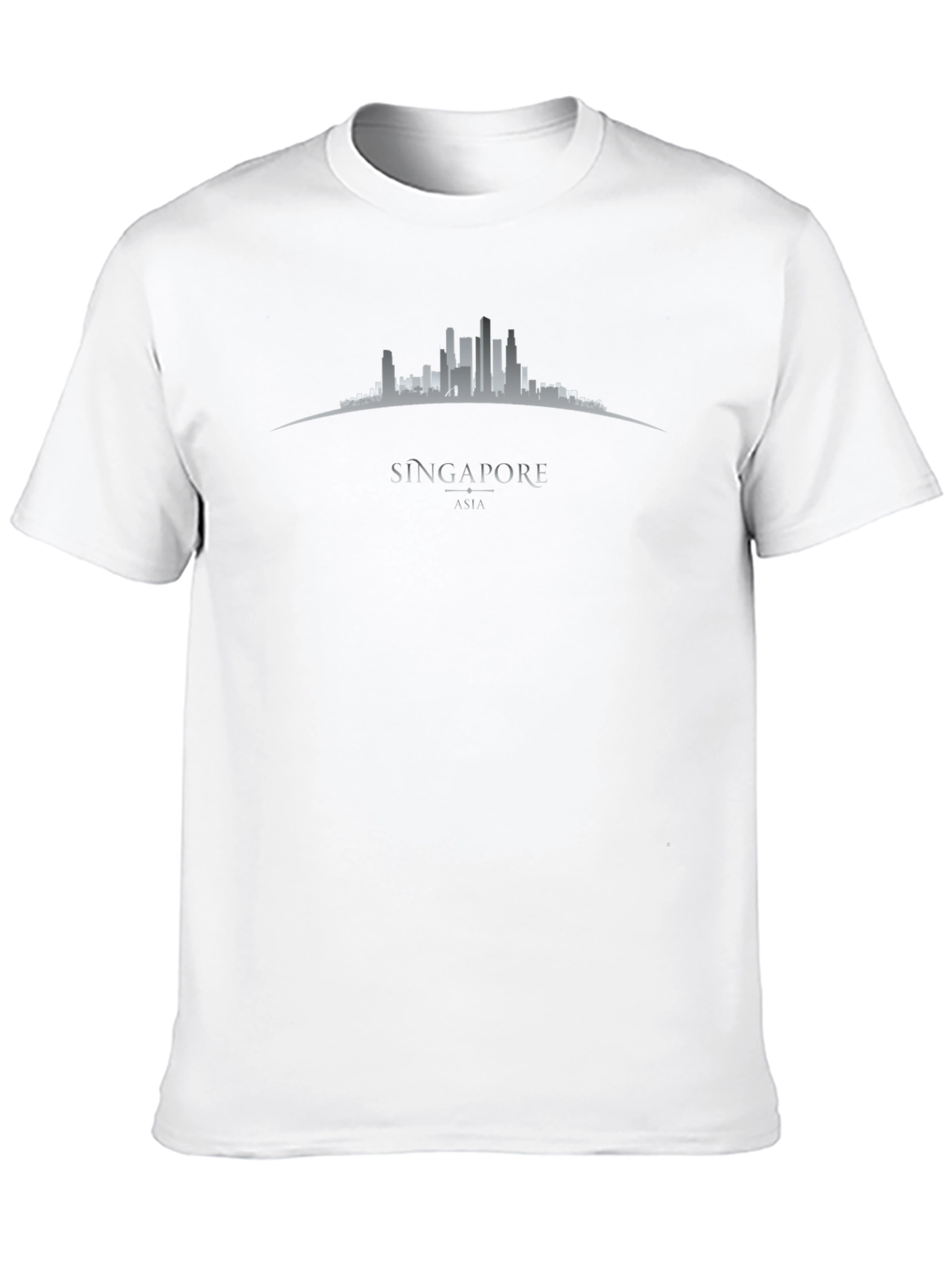 Singapore Skyline Graphic T-Shirt - Black