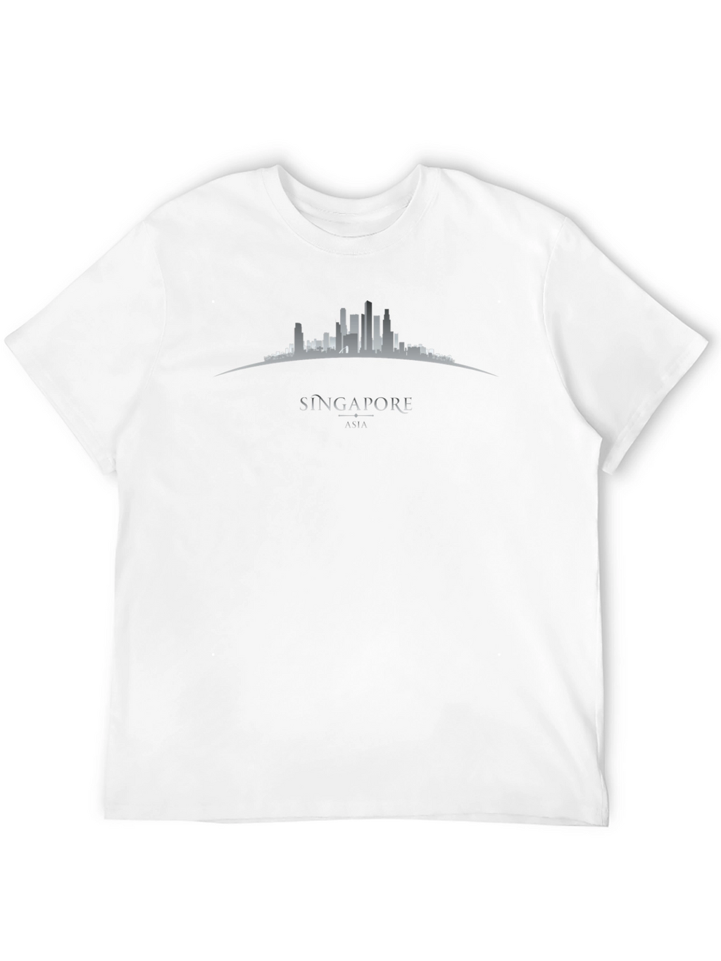 Singapore Skyline Graphic T-Shirt - Black