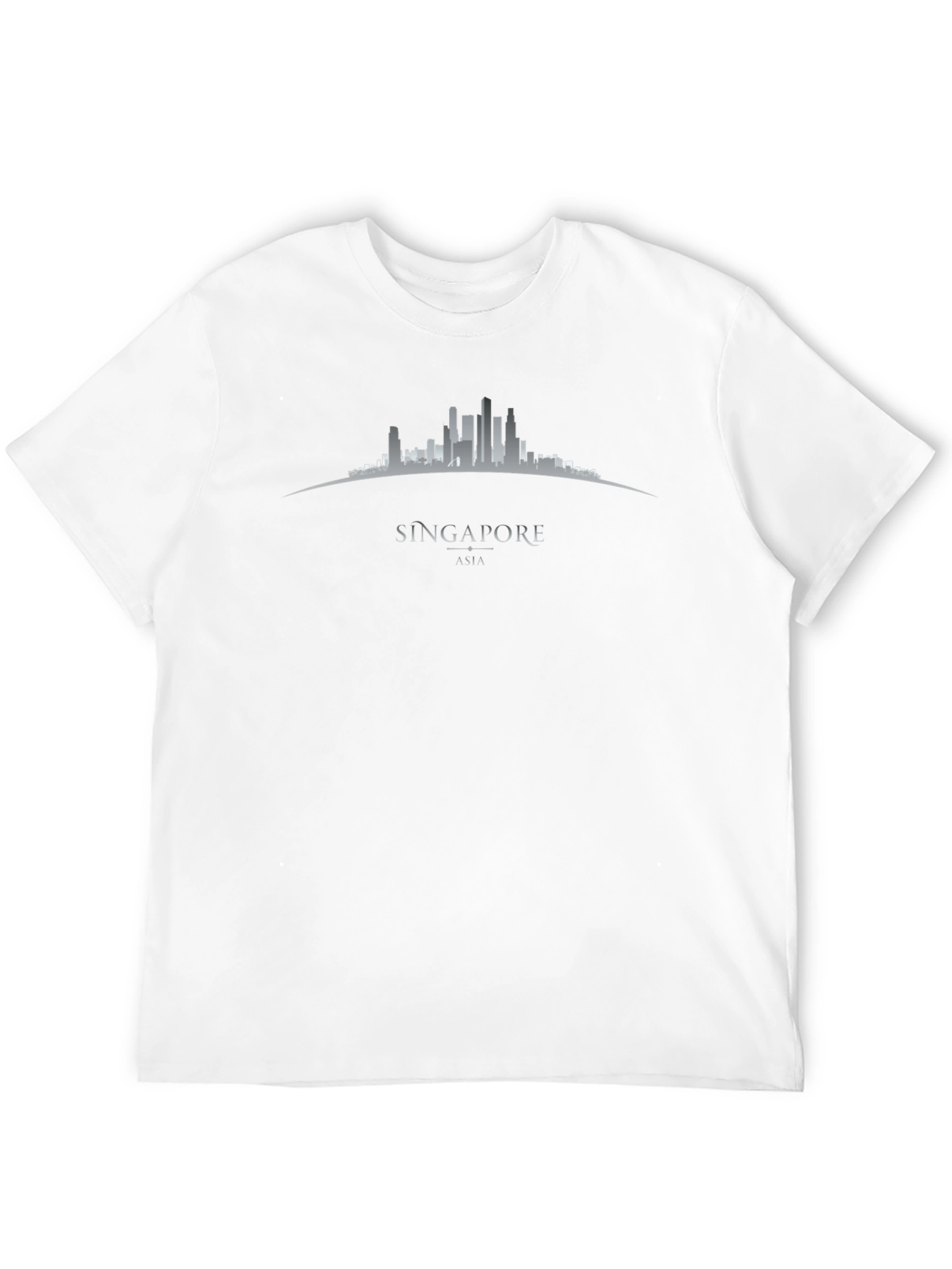 Singapore Skyline Graphic T-Shirt - Black
