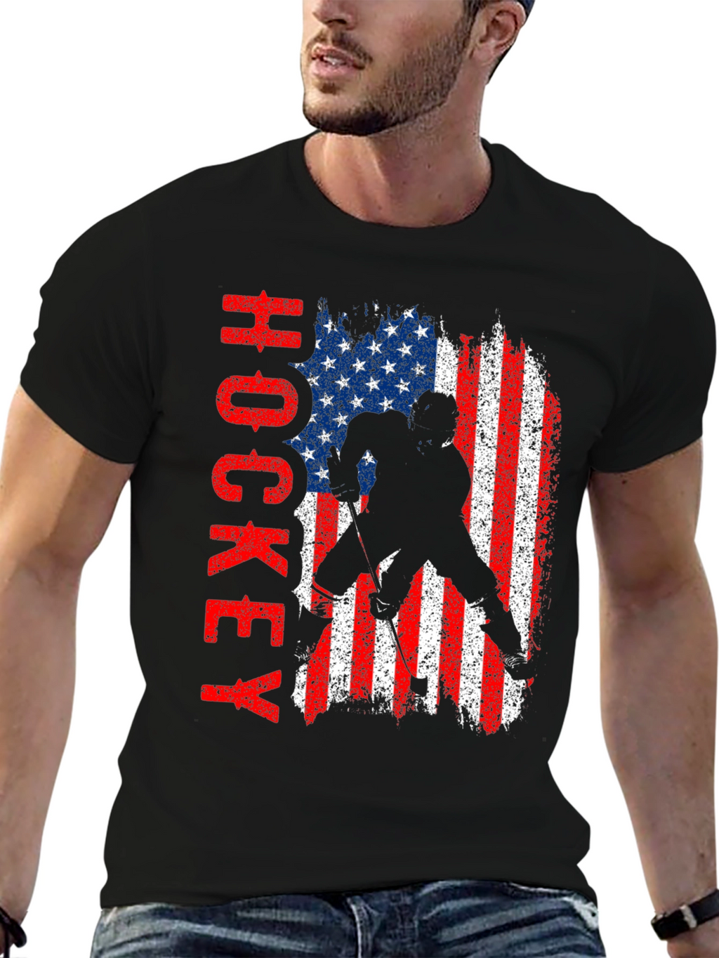 American Hockey Flag T-Shirt