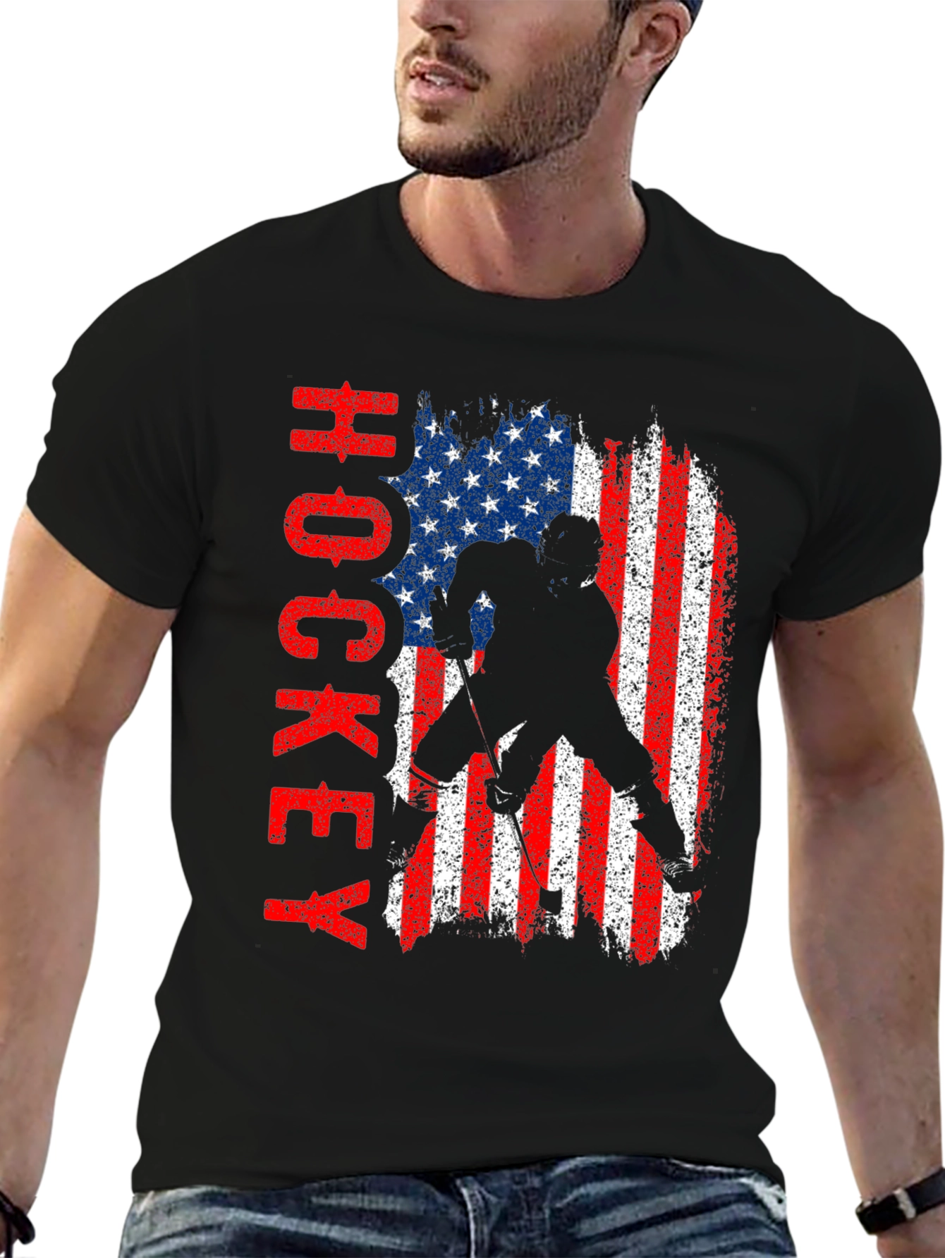 American Hockey Flag T-Shirt