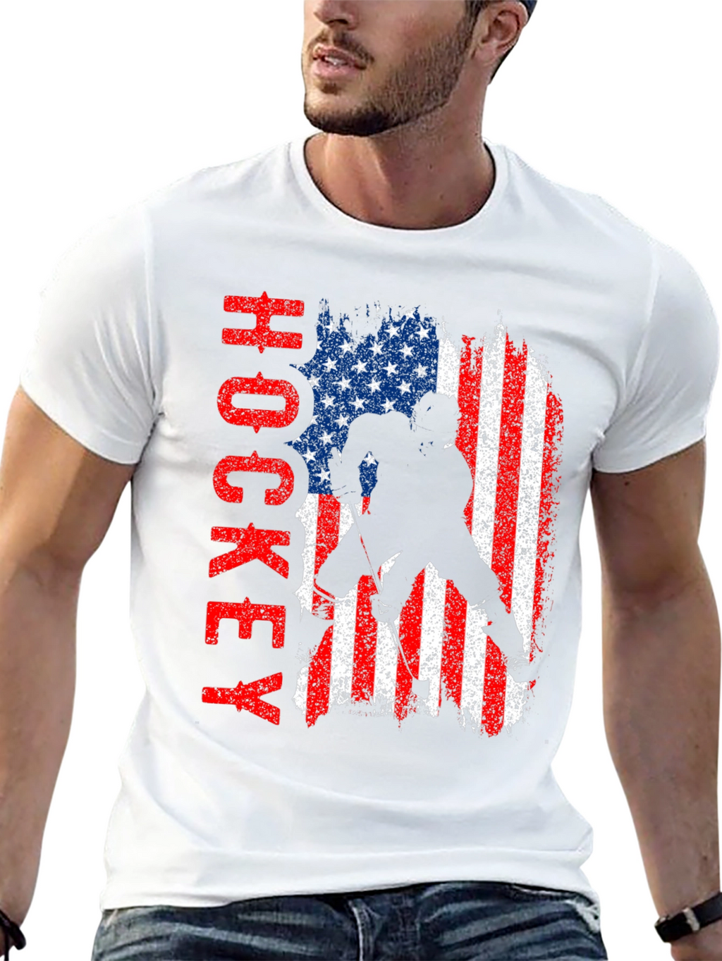 American Hockey Flag T-Shirt