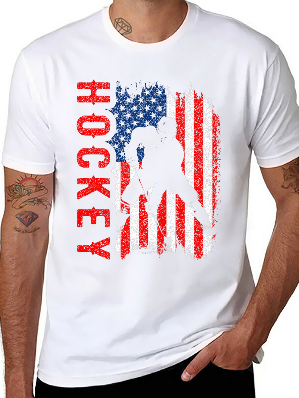 American Hockey Flag T-Shirt