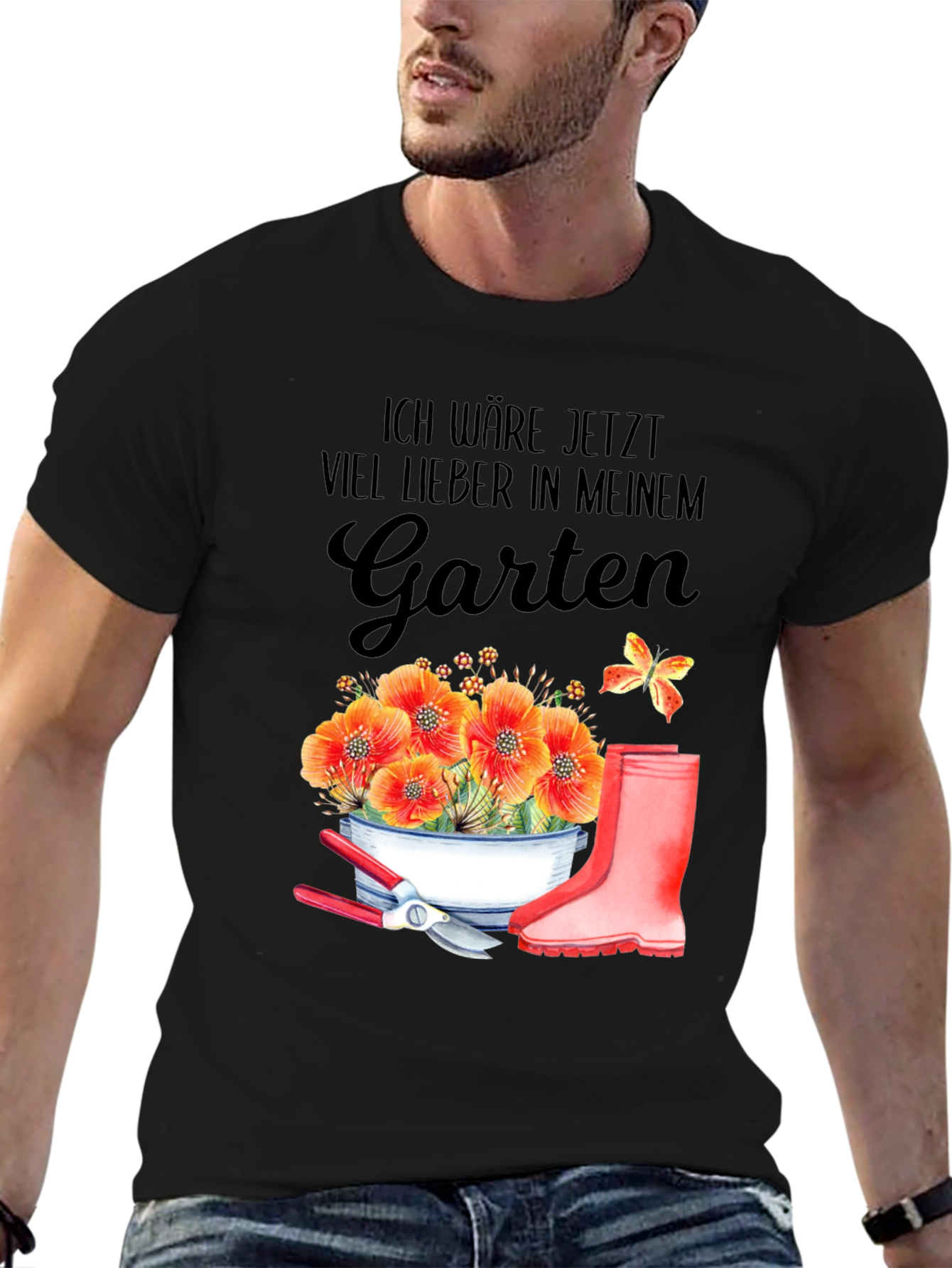 Gardening T-Shirt: Id Rather Be In My Garden