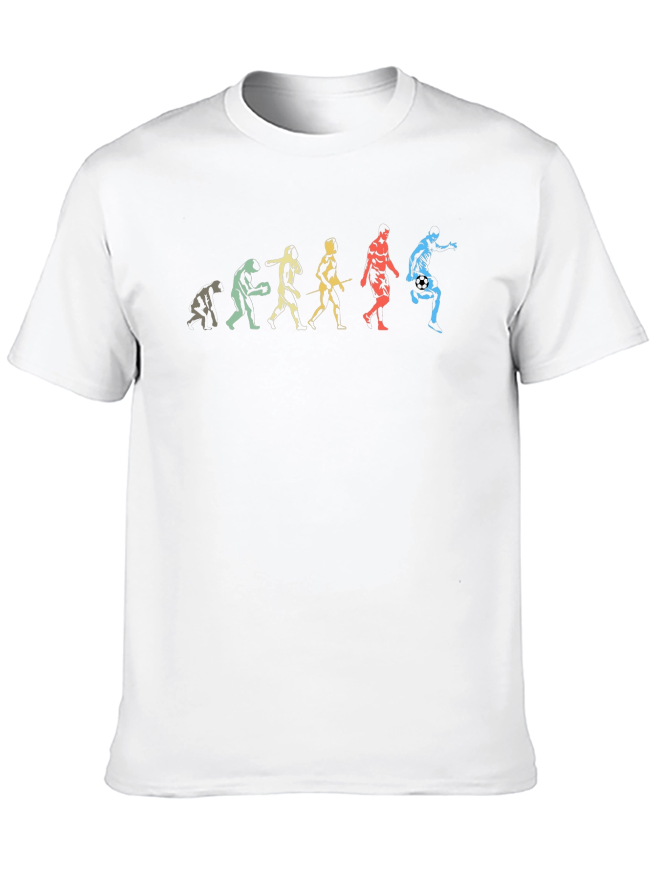 Soccer Evolution Graphic T-Shirt - Black Cotton Tee