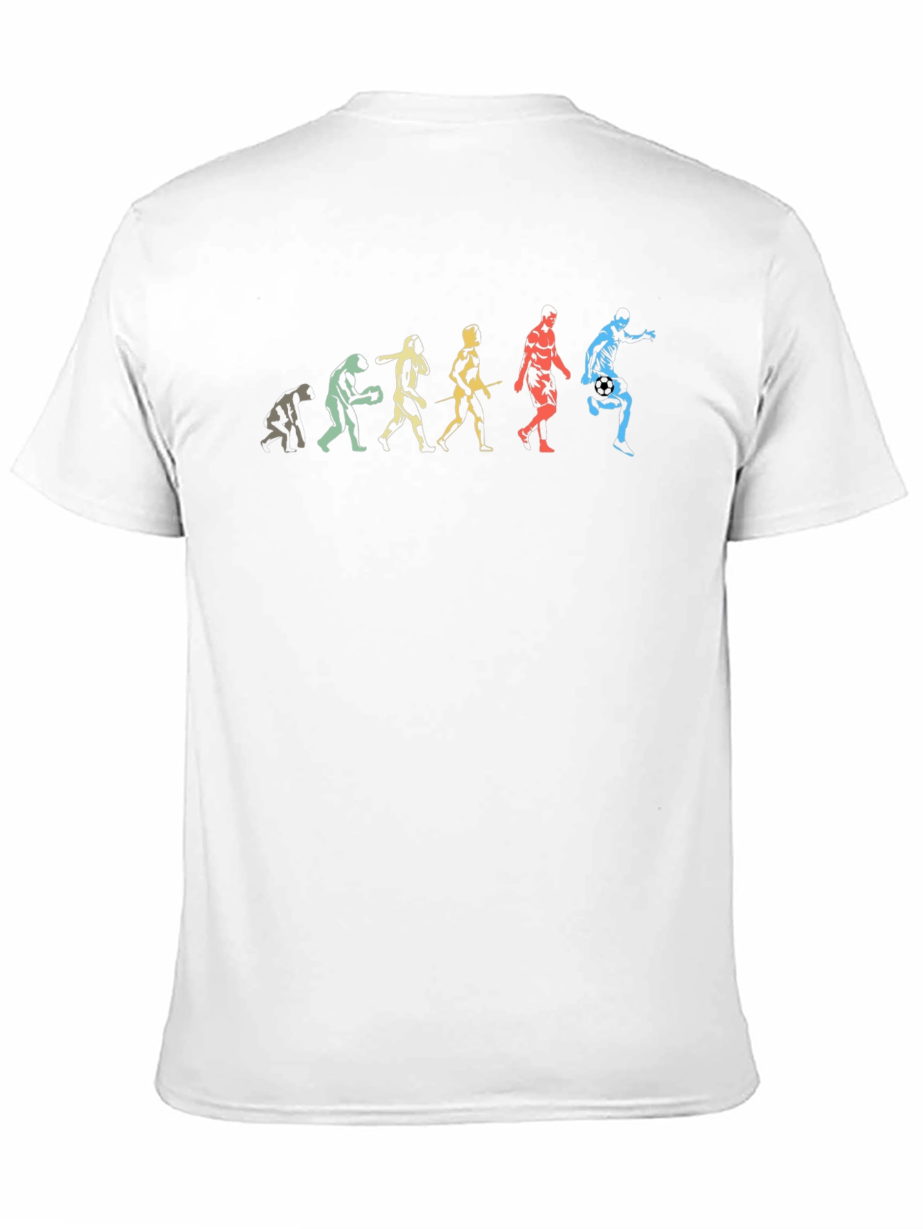 Soccer Evolution Graphic T-Shirt - Black Cotton Tee