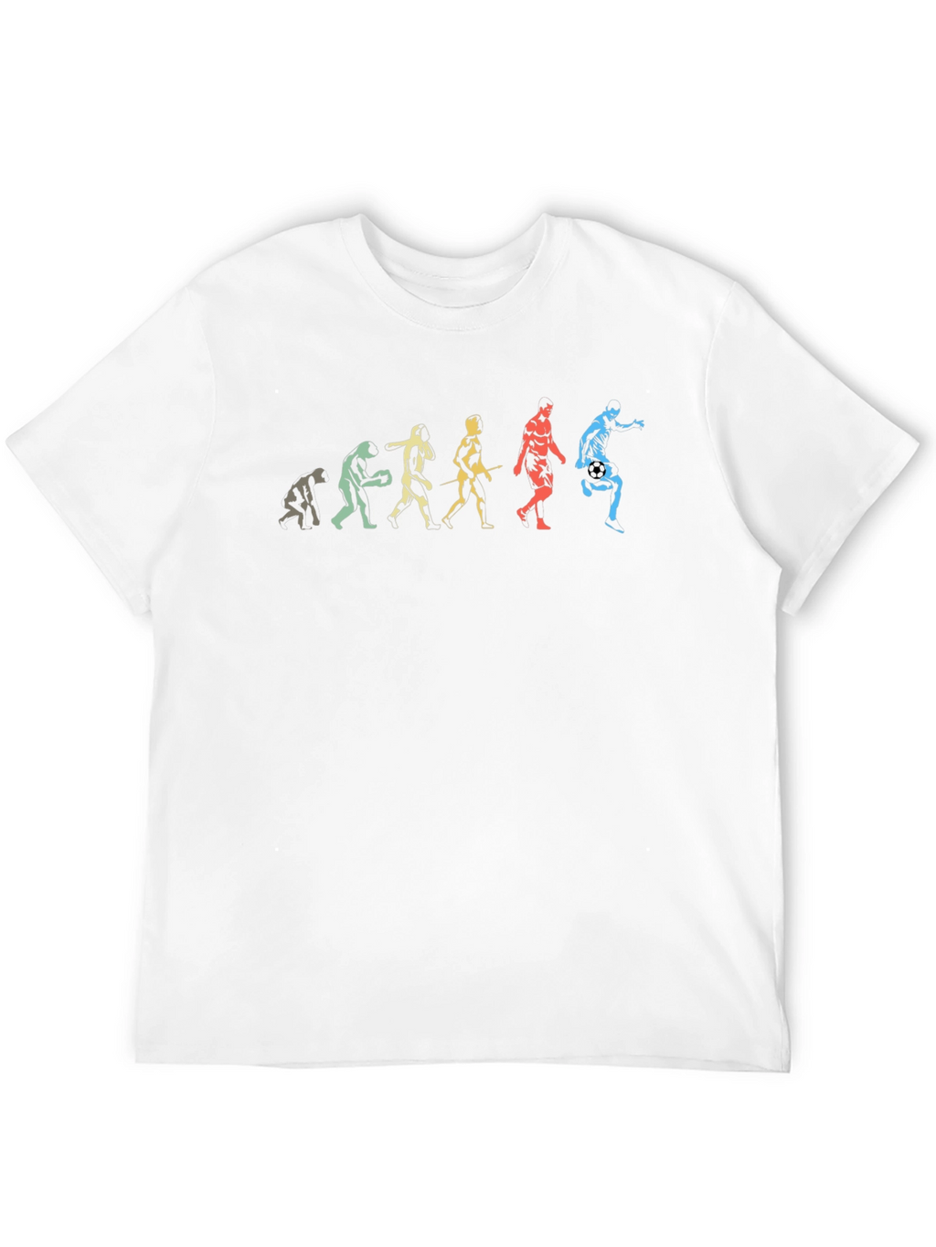 Soccer Evolution Graphic T-Shirt - Black Cotton Tee