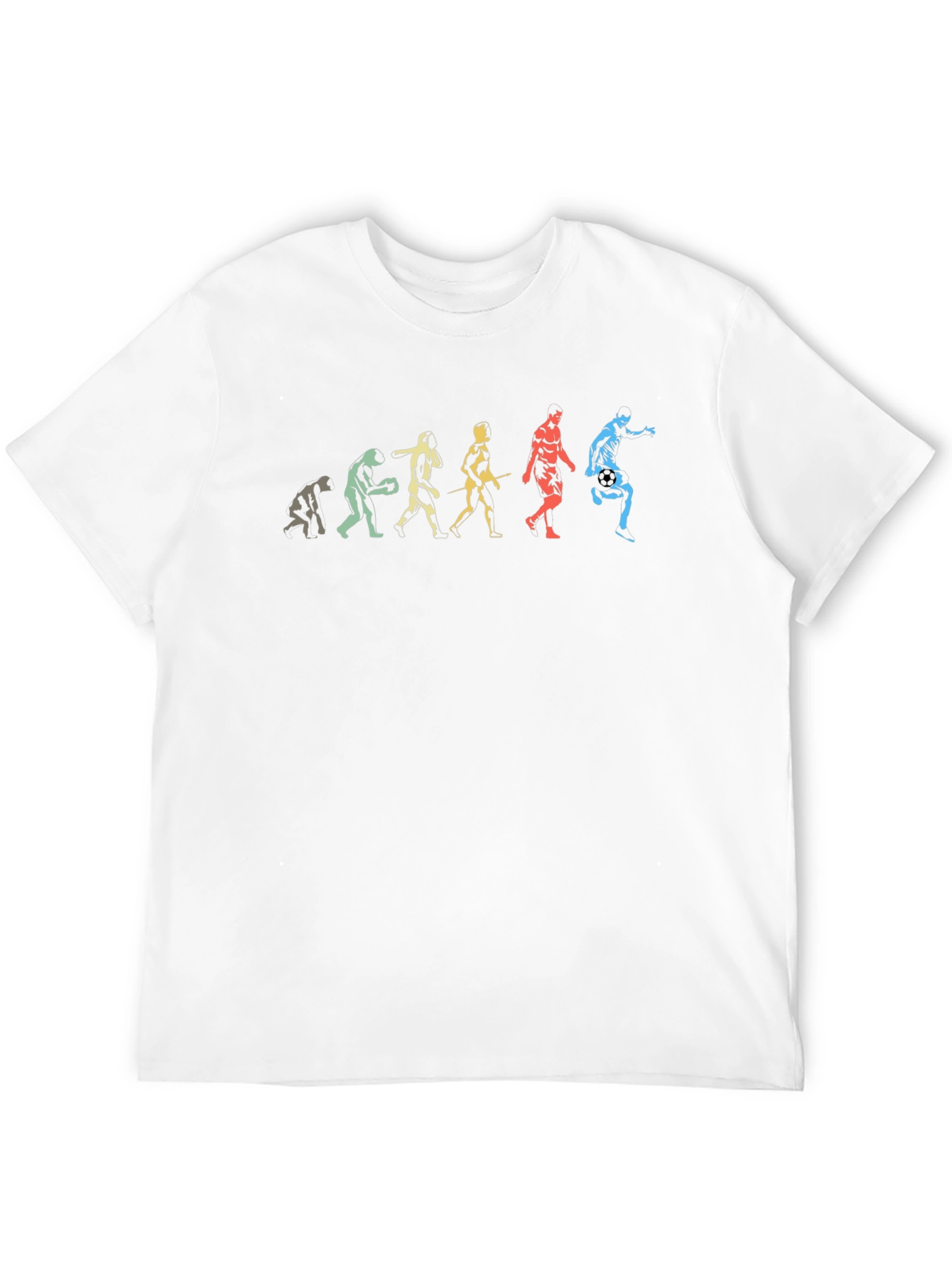 Soccer Evolution Graphic T-Shirt - Black Cotton Tee