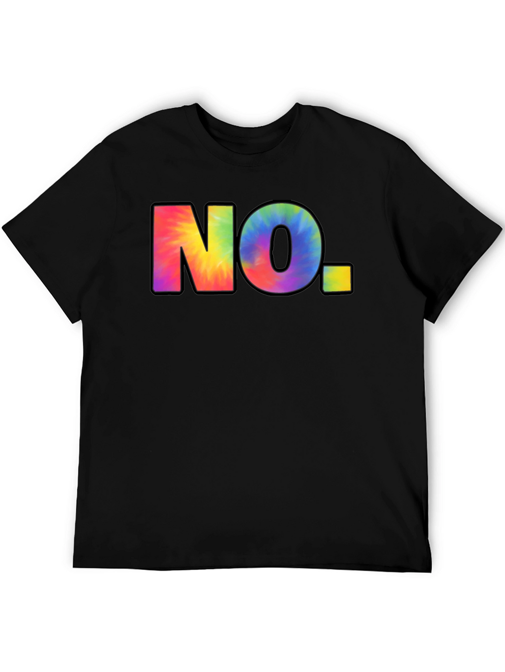 Tie-Dye NO. Graphic Black T-Shirt