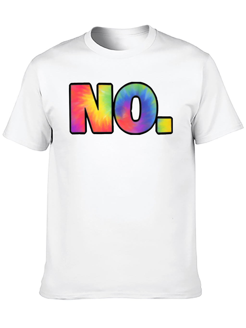 Tie-Dye NO. Graphic Black T-Shirt