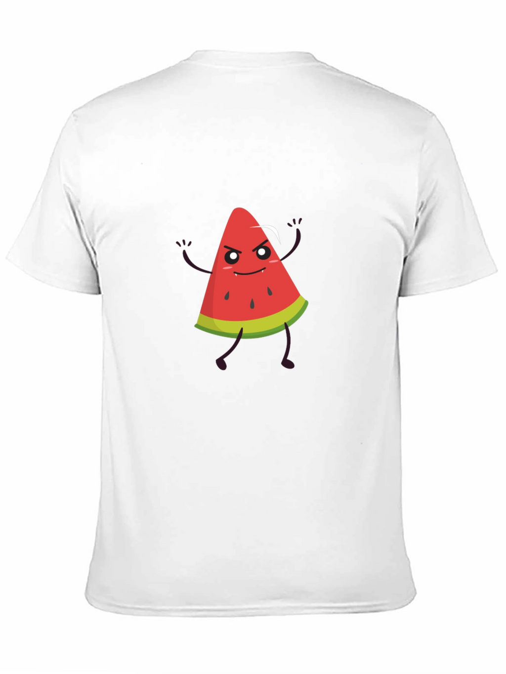 Funny Watermelon Graphic Black T-Shirt
