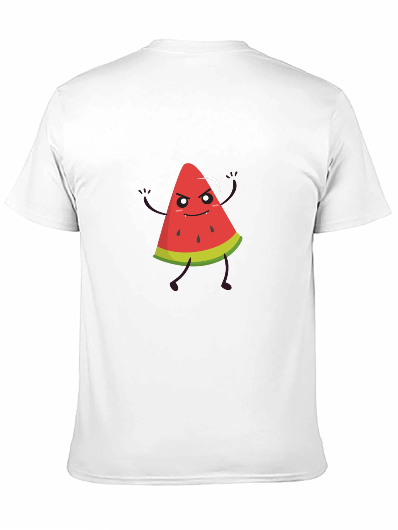 Funny Watermelon Graphic Black T-Shirt