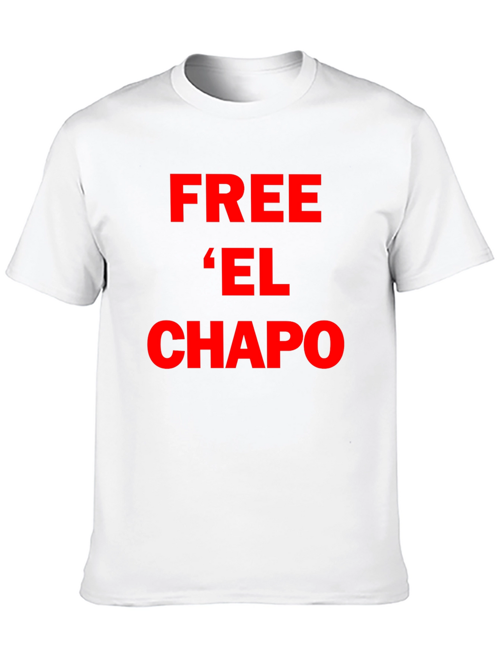 Free El Chapo T-Shirt - Bold Red Graphic Tee