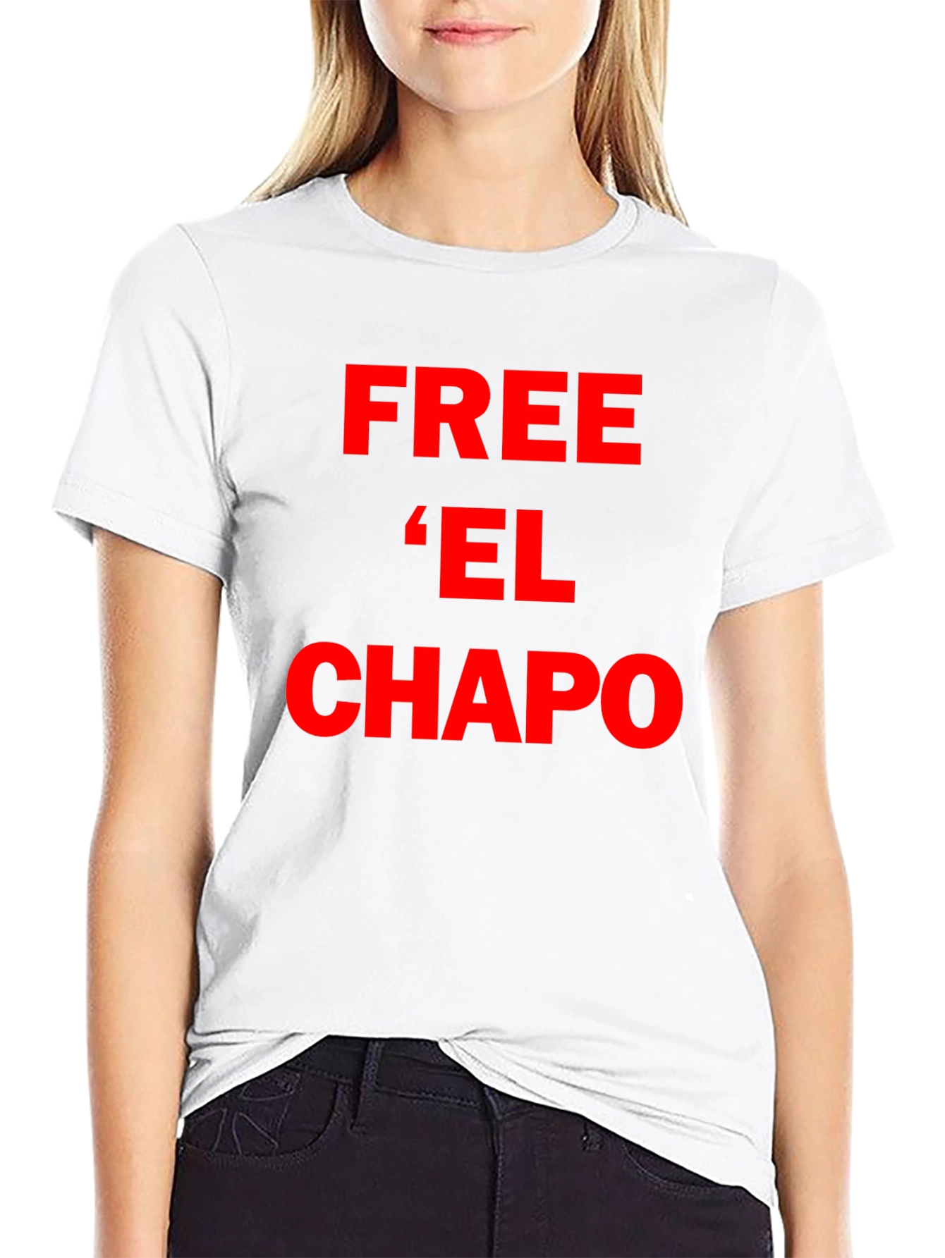 Free El Chapo T-Shirt - Bold Red Graphic Tee