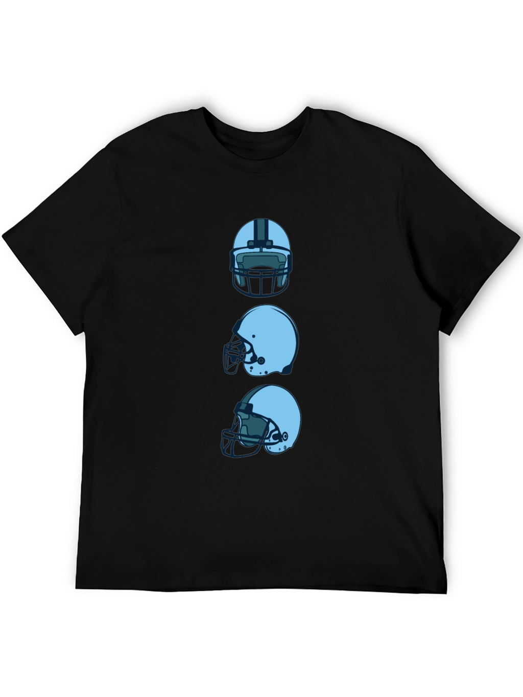 Football Helmet Graphic Tee - Black T-Shirt