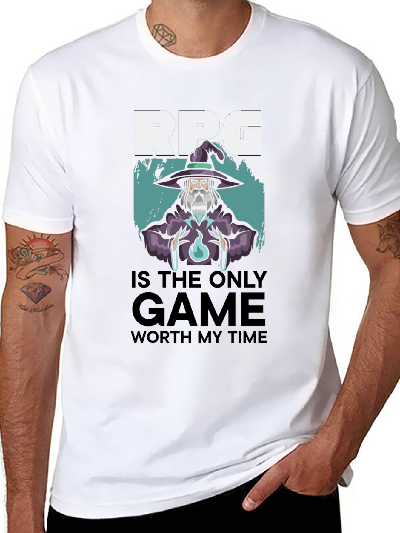 RPG Wizard T-Shirt - Gamer Tee