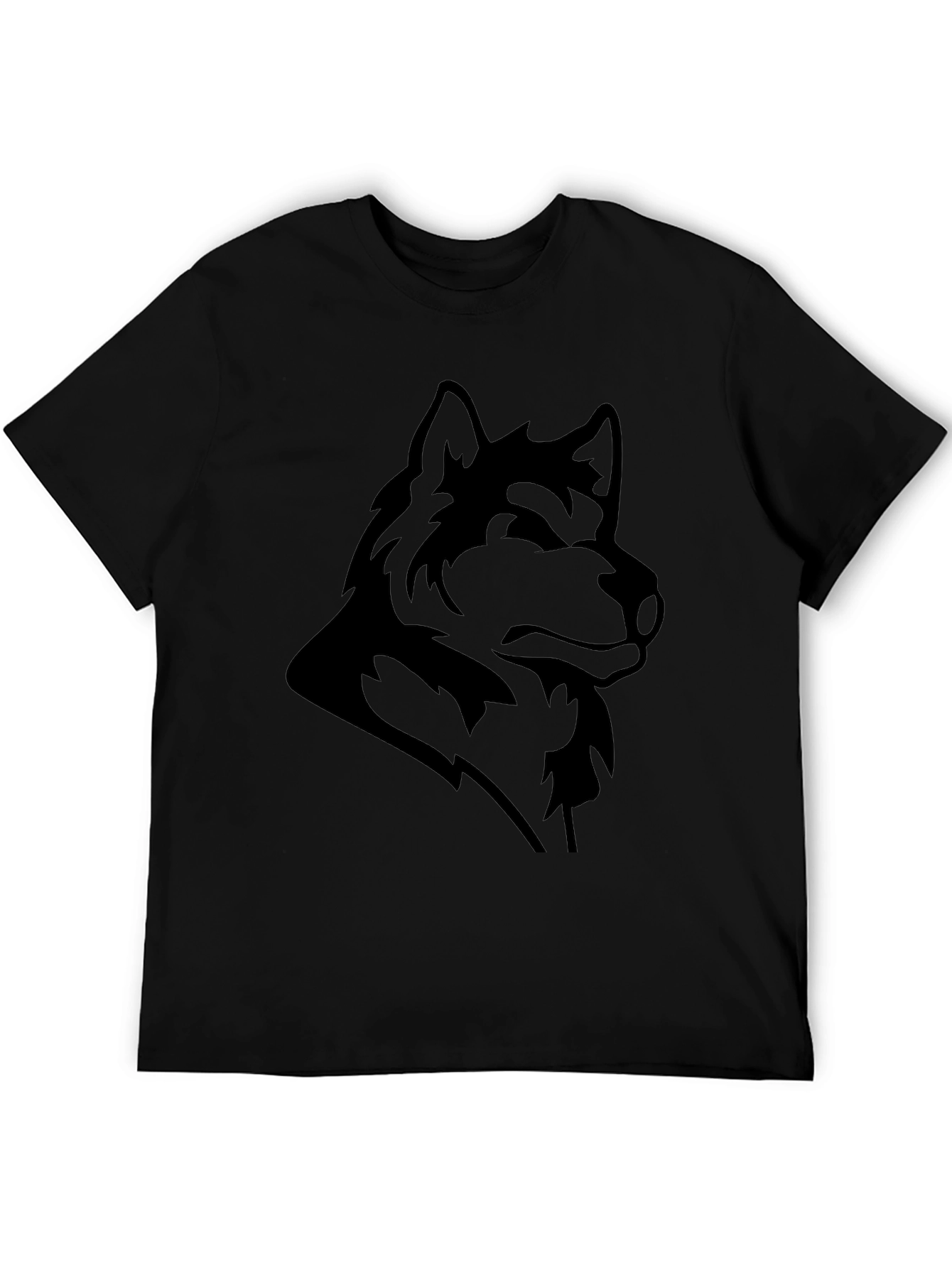 Wolf Graphic Black T-Shirt