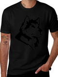 Wolf Graphic Black T-Shirt