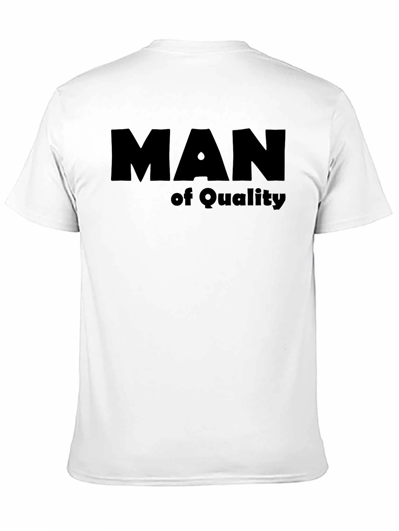 Man of Quality Black Graphic T-Shirt