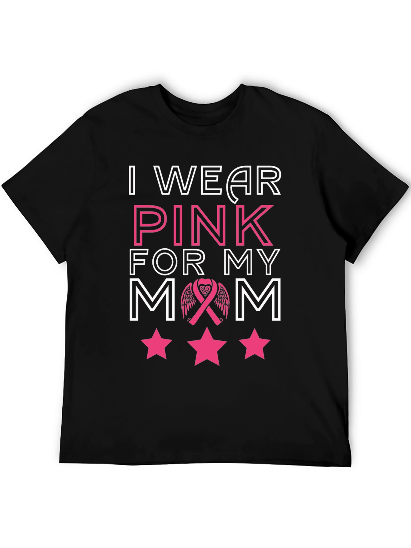 I Wear Pink for My Mom T-Shirt Breast Cancer Awareness