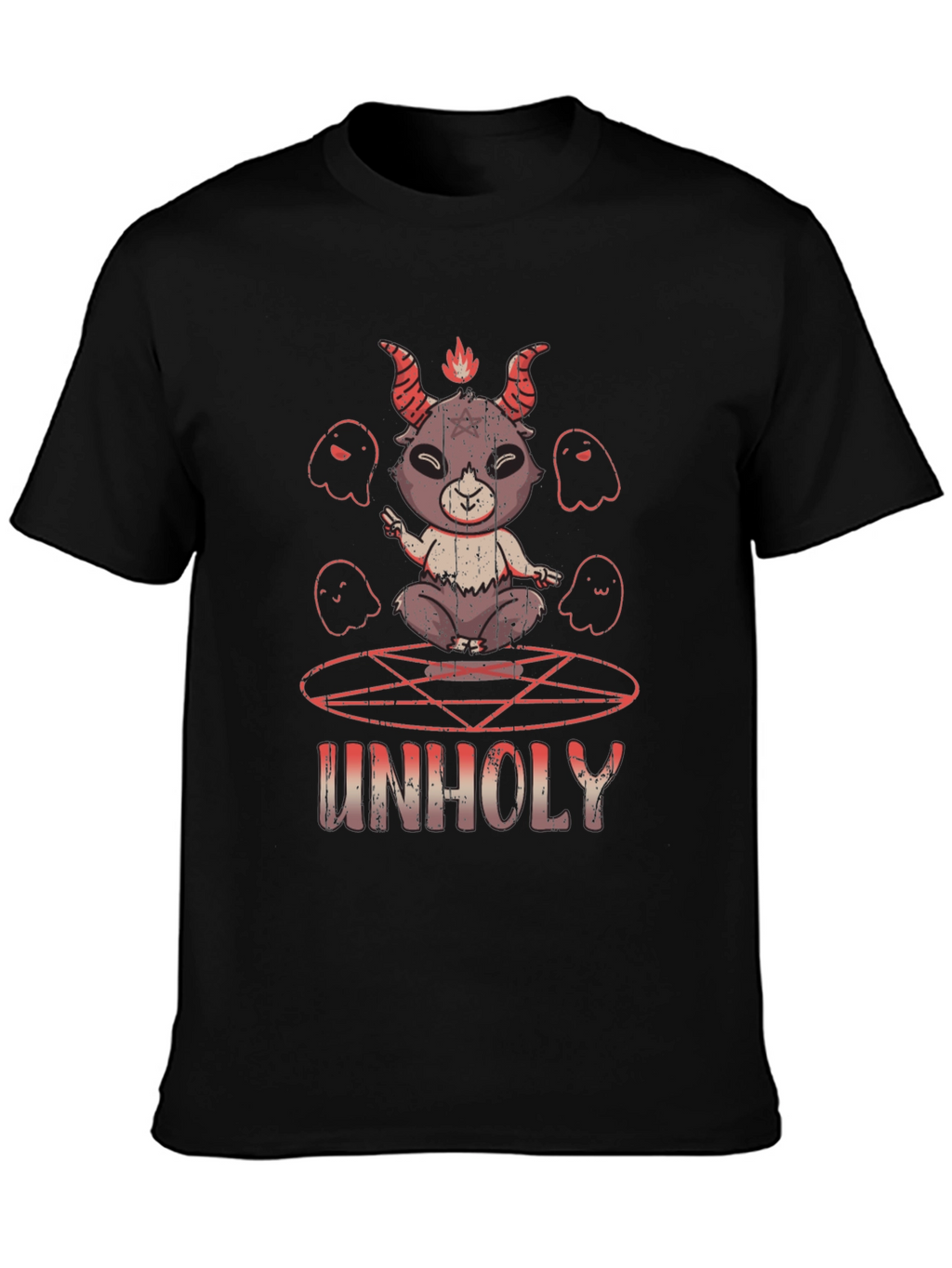 Unholy Baphomet T-Shirt - Occult Satanic Design
