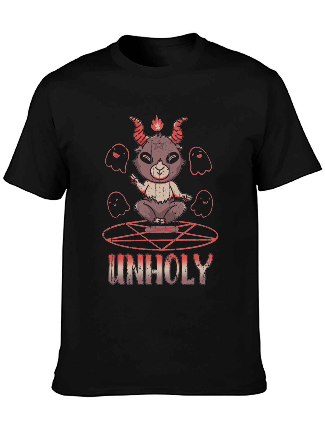 Unholy Baphomet T-Shirt - Occult Satanic Design