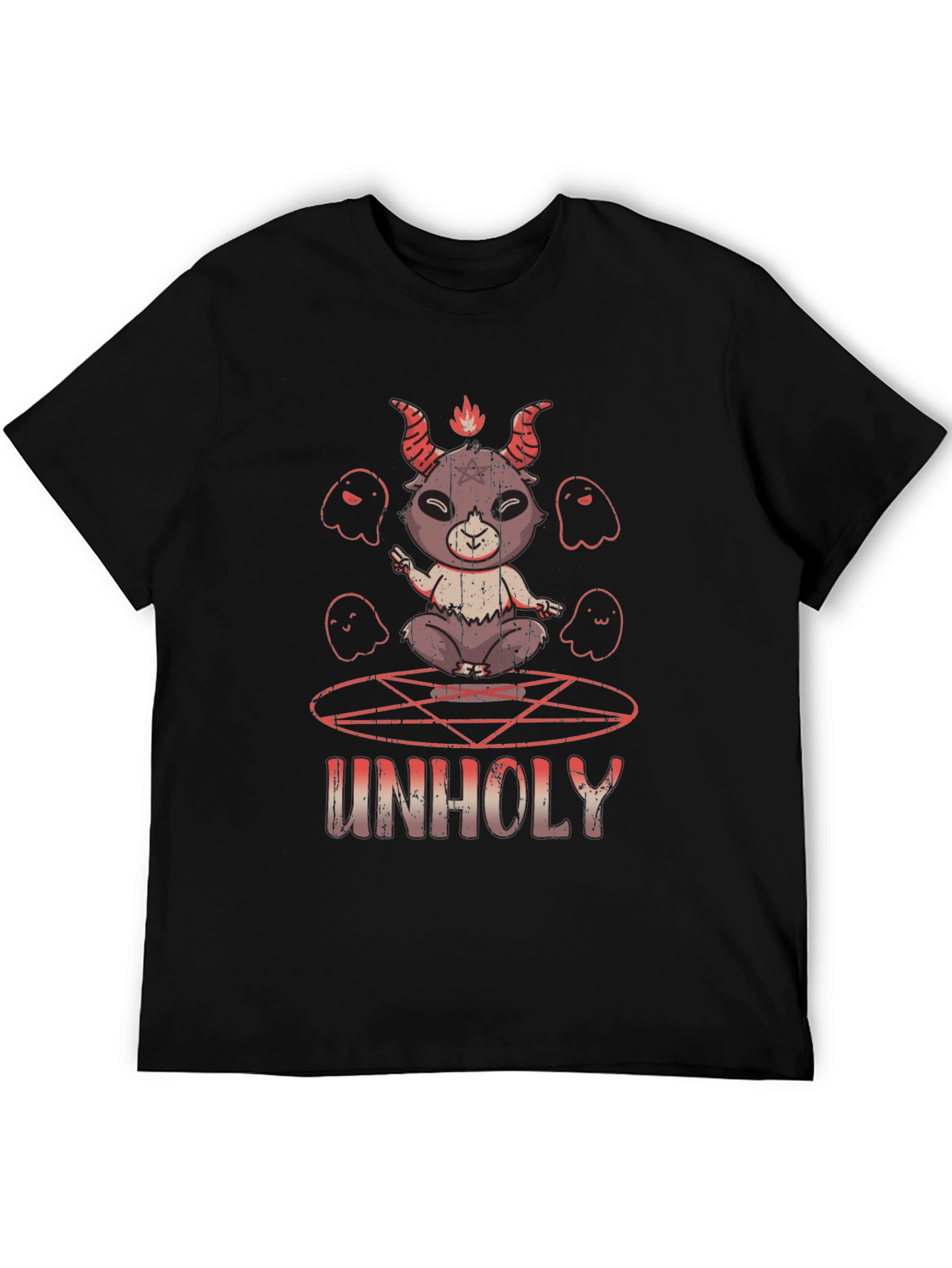 Unholy Baphomet T-Shirt - Occult Satanic Design