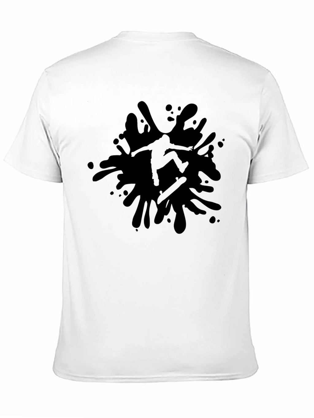 Skater Splash Graphic T-Shirt - Black