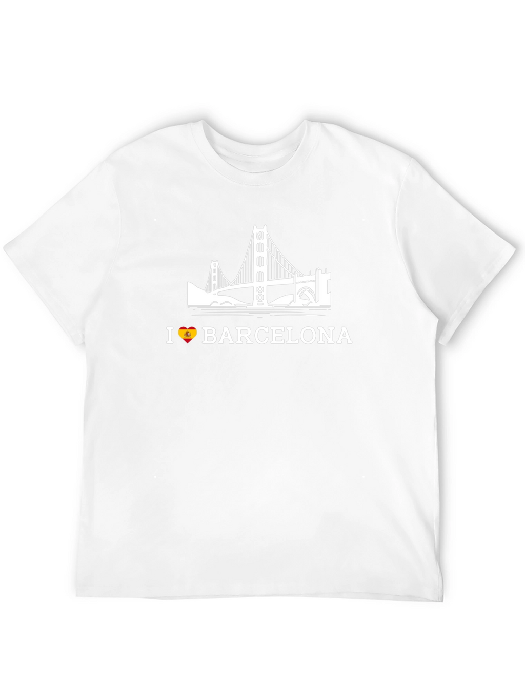 I Love Barcelona Black Graphic Tee