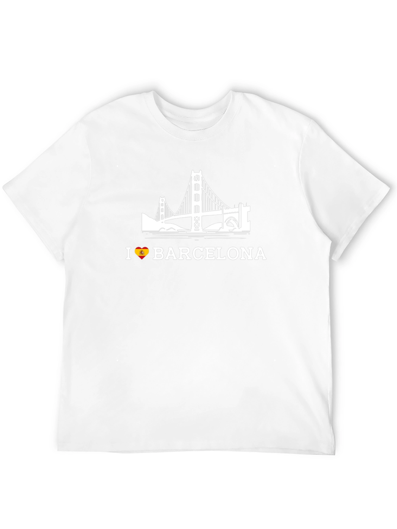 I Love Barcelona Black Graphic Tee