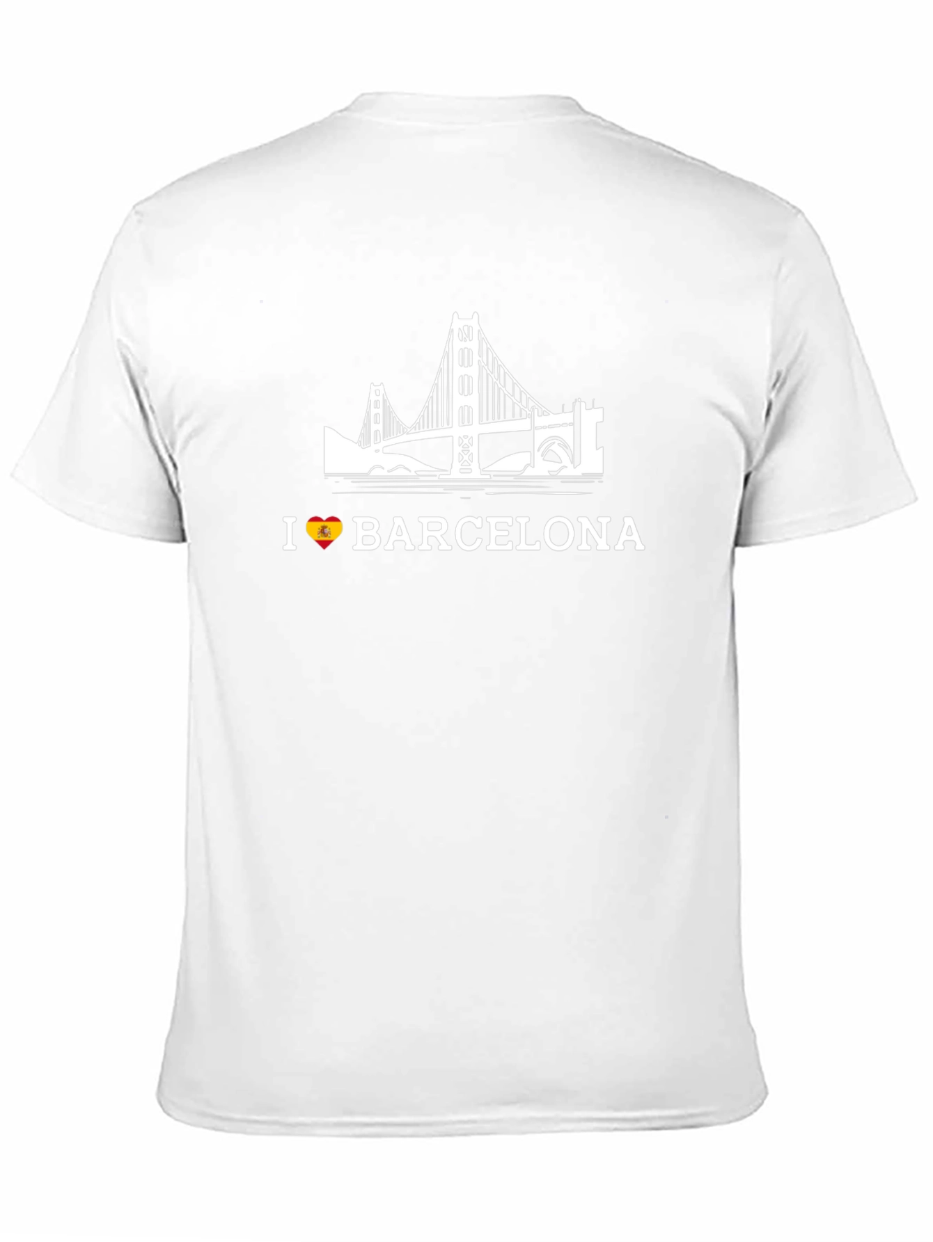 I Love Barcelona Black Graphic Tee